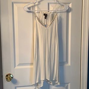 Flowy white tank top